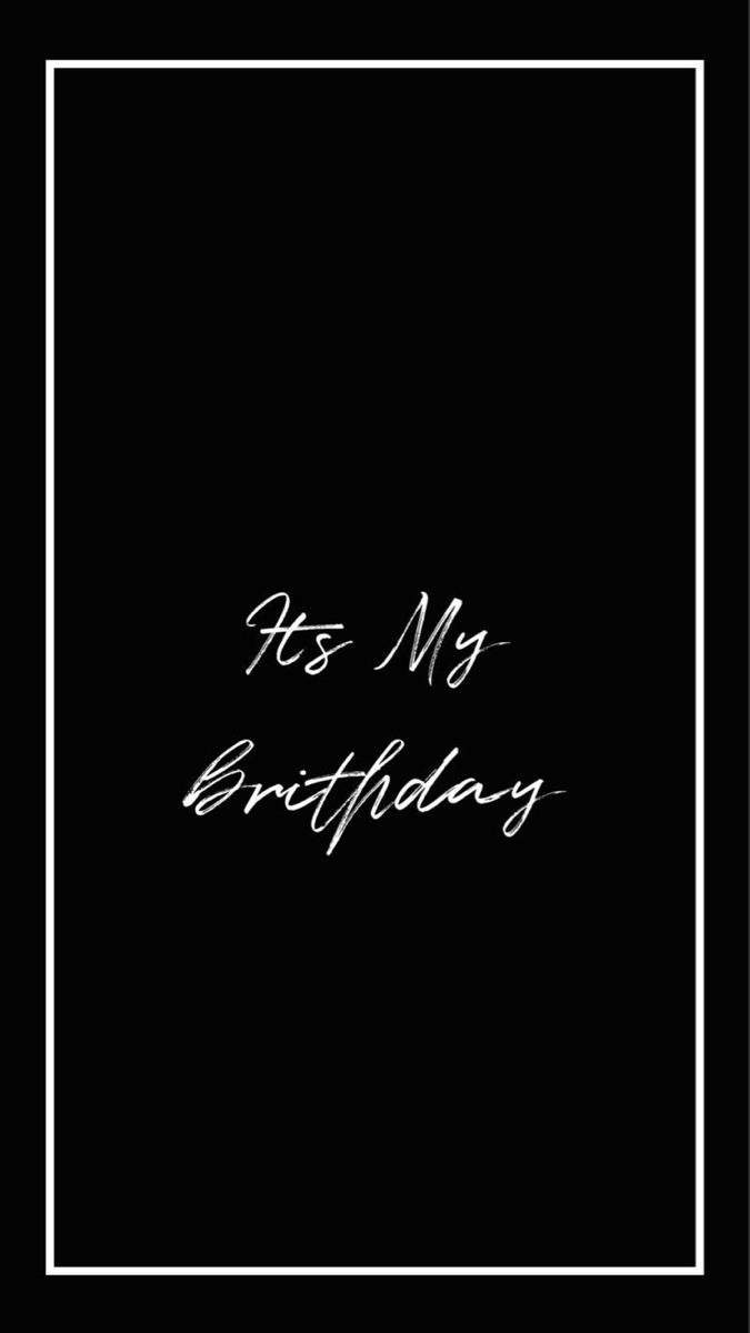 Its My Brithday Minimal Graphic