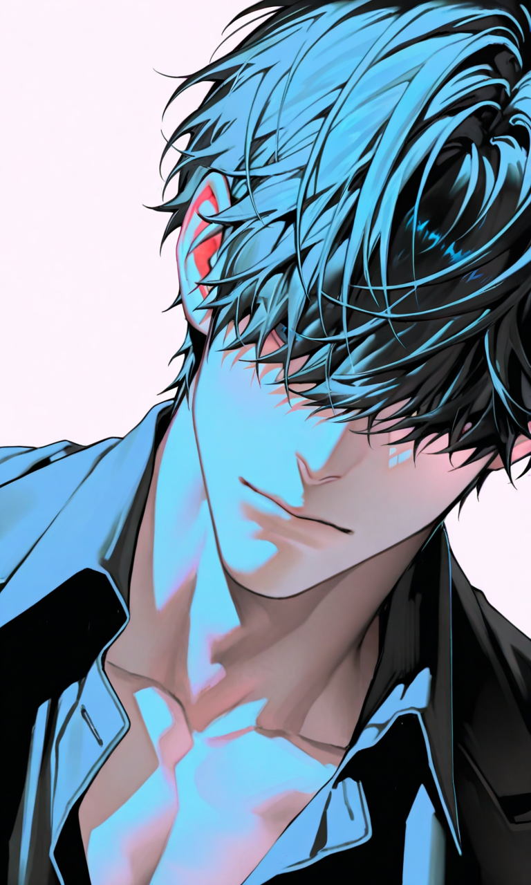 Anime Styled Male Portrait