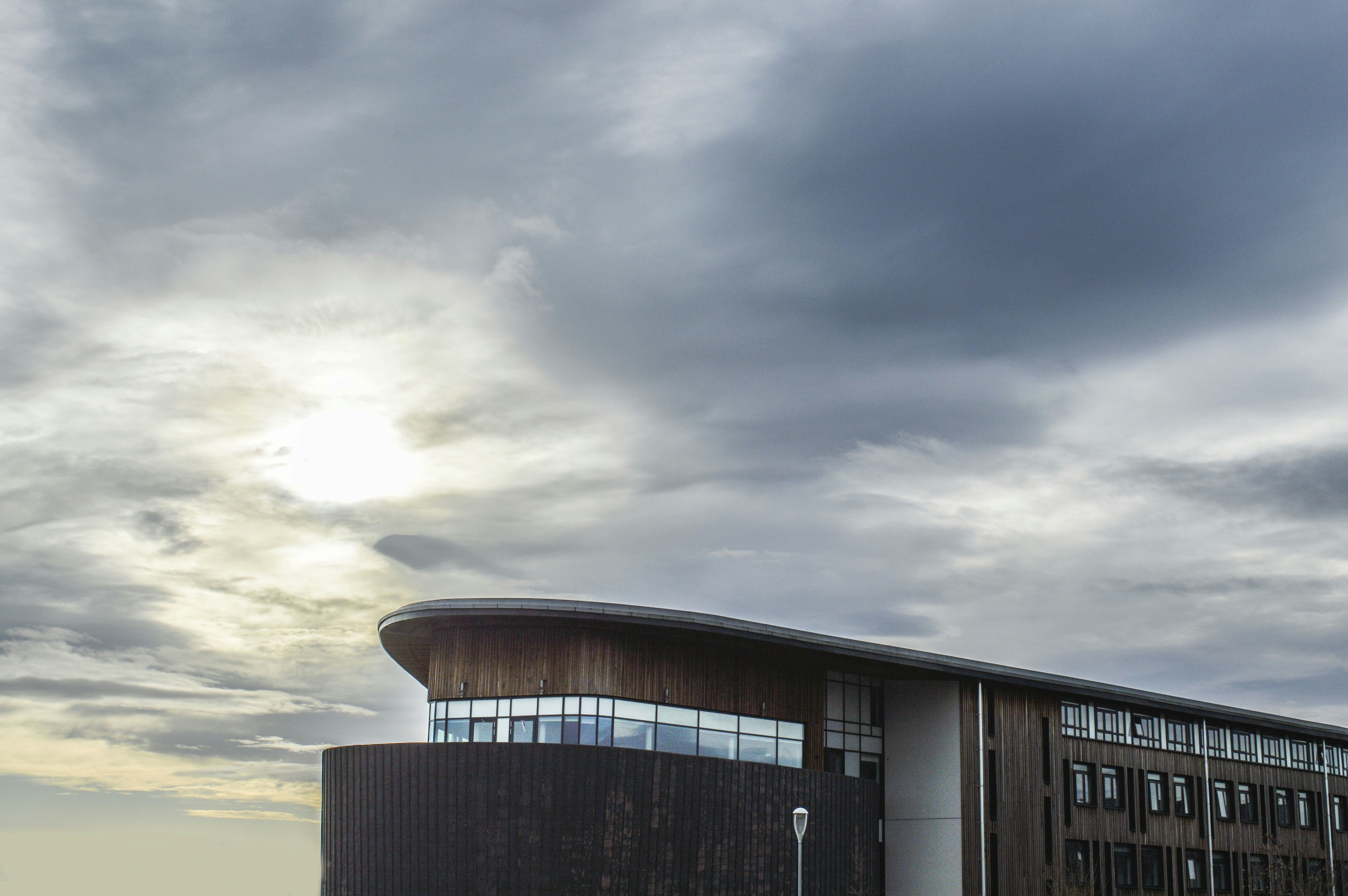 Modern Building Under Cloudy Sky