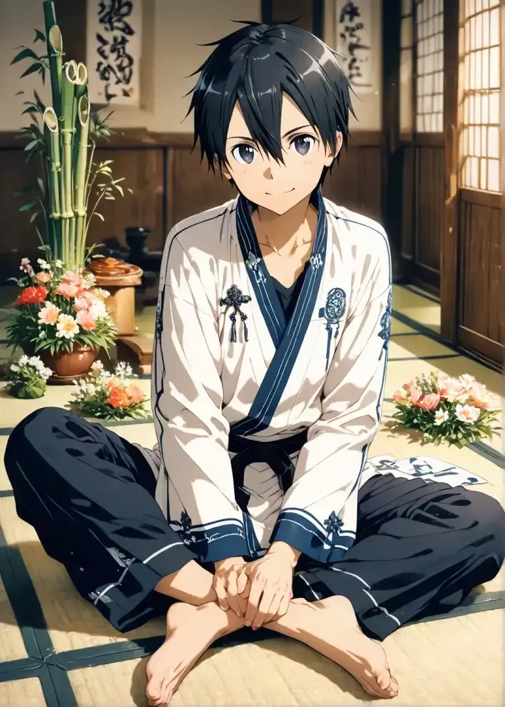 Kirito in Traditional Japanese Room