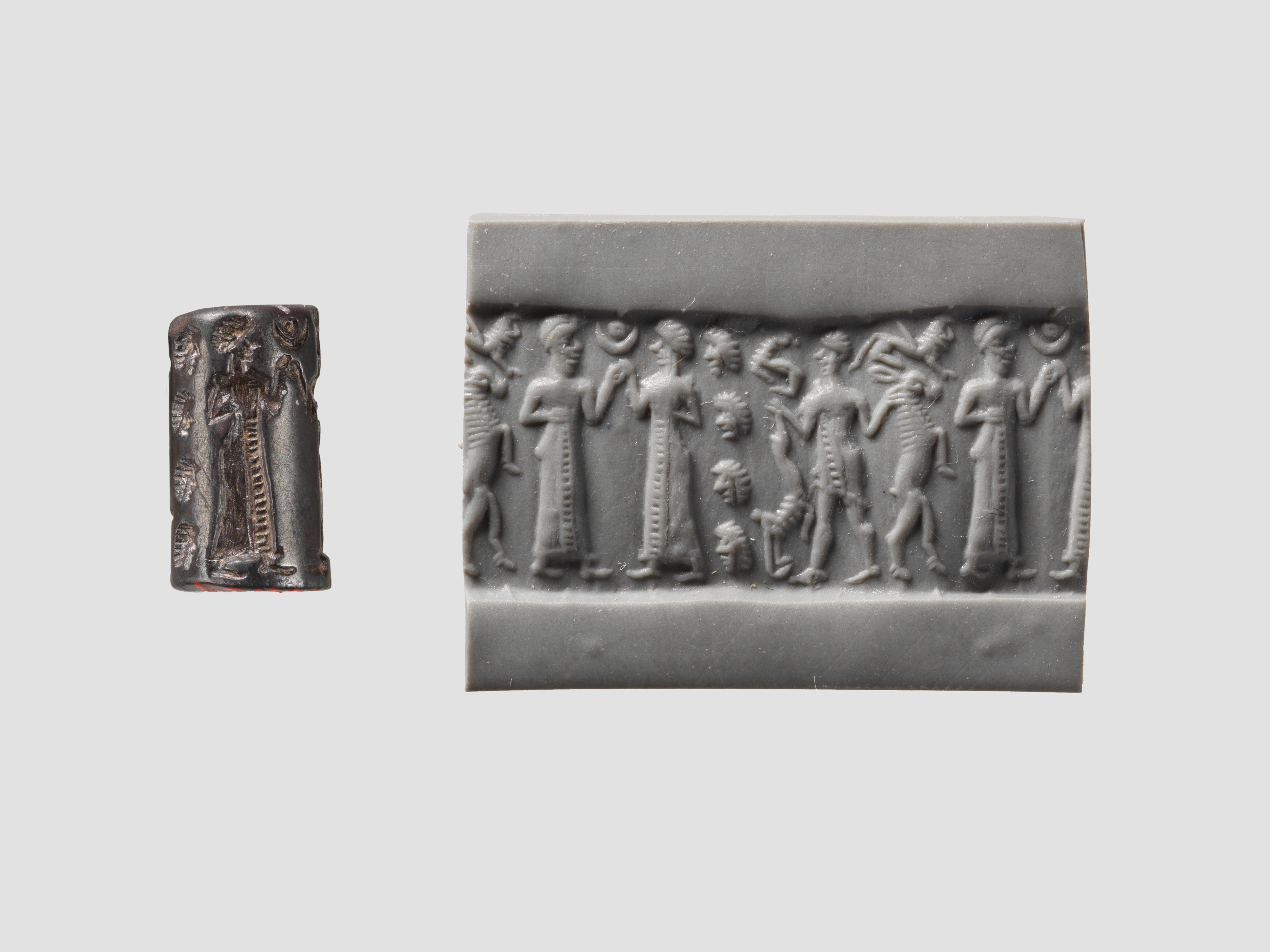 Ancient Cylinder Seal and Its Impression