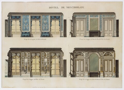 Hotel de Montholon Salon Architectural Drawings