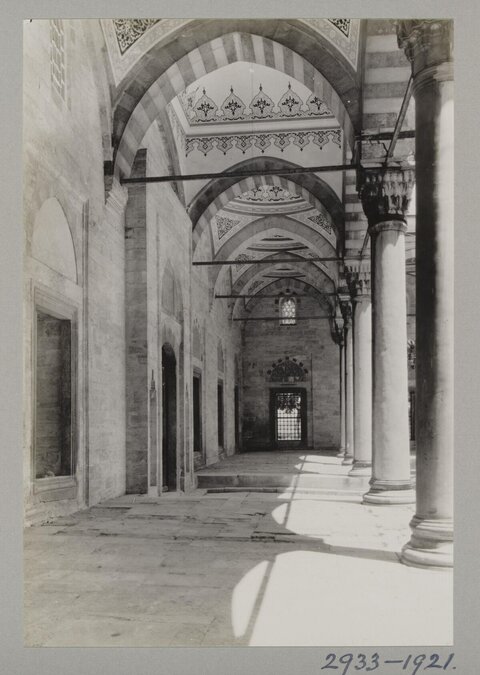 Vintage Mosque Colonnade Walkway