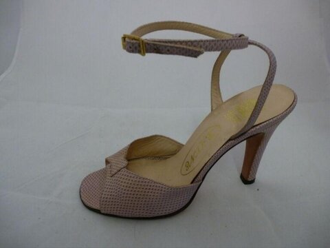 Light Pink Ankle Strap High Heel