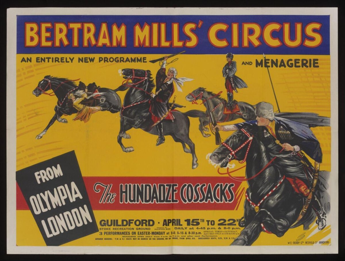 Vintage Bertram Mills Circus Poster