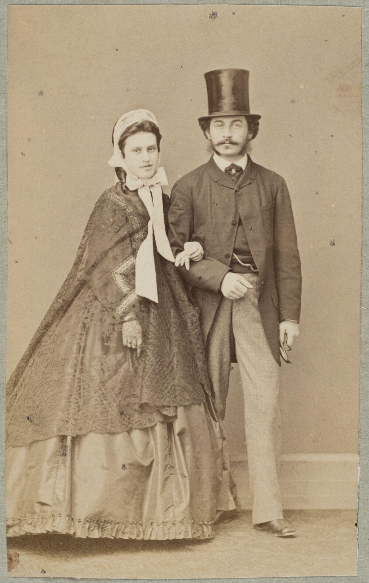 Vintage Portrait of Victorian Couple