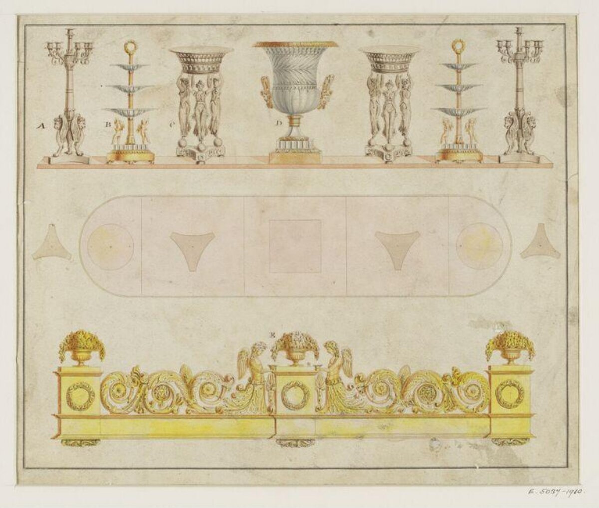 Decorative Furniture Design Drawing