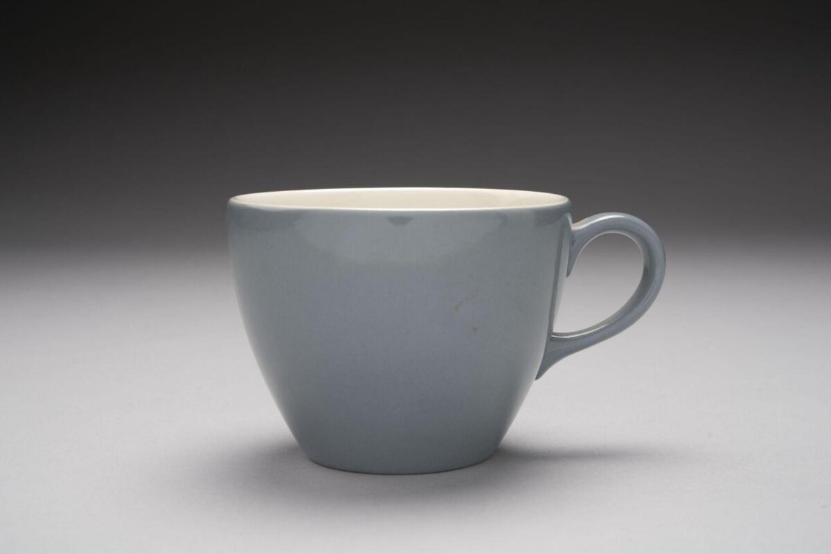 Light Blue Ceramic Coffee Cup