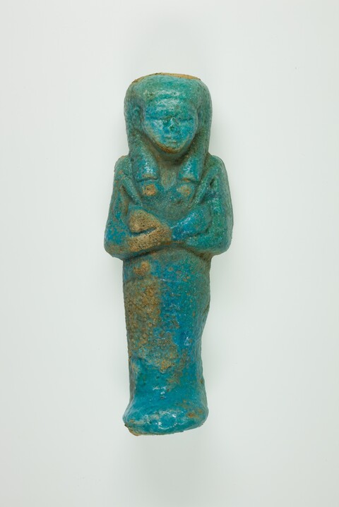Ancient Egyptian Blue Faience Shabti Figurine