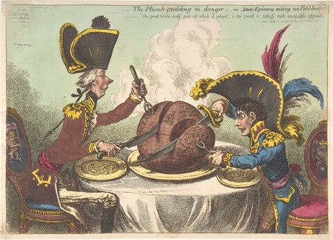 Plumb Pudding Political Cartoon