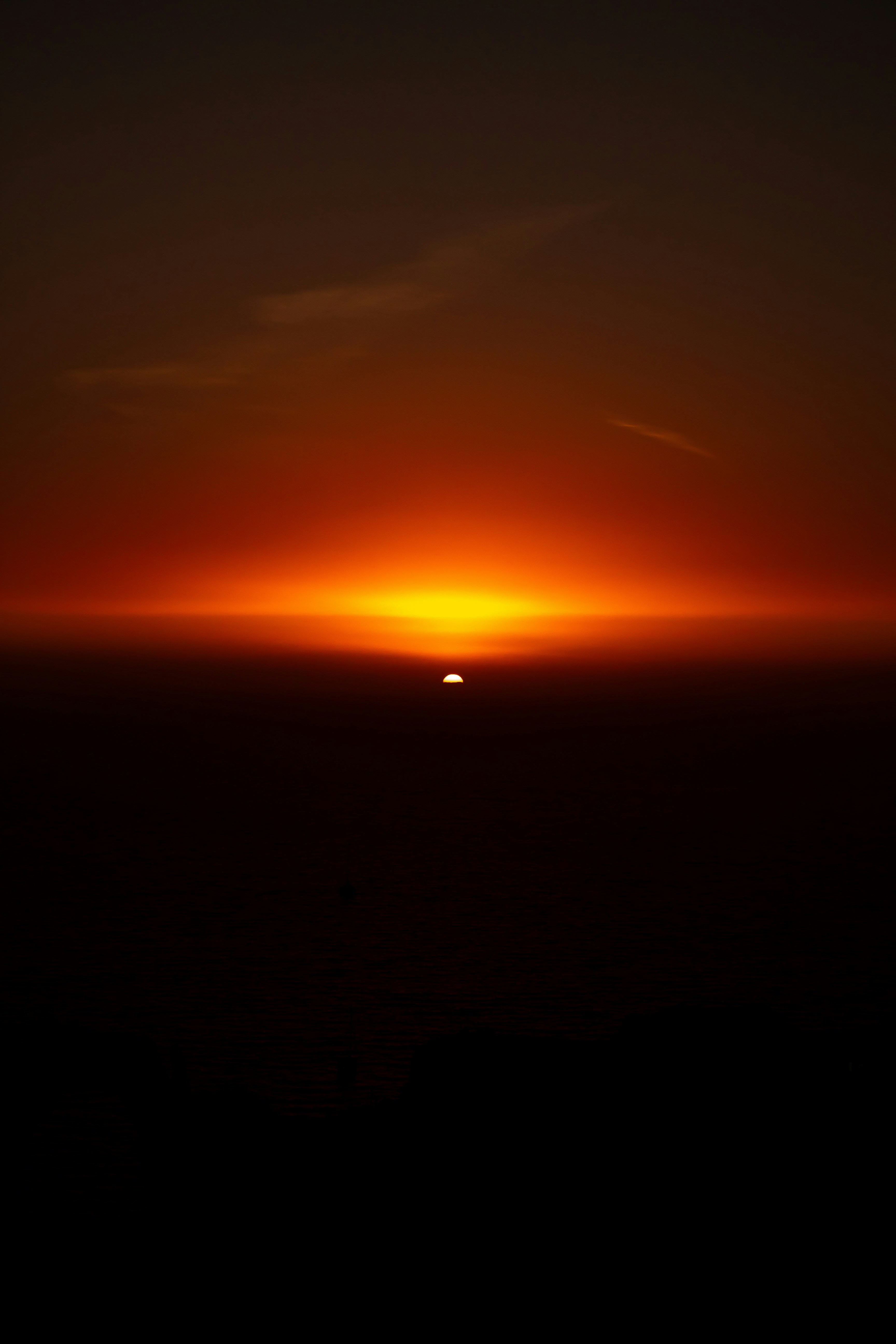 Setting Sun on the Horizon