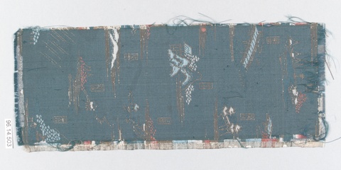 Antique Blue Woven Textile Fragment