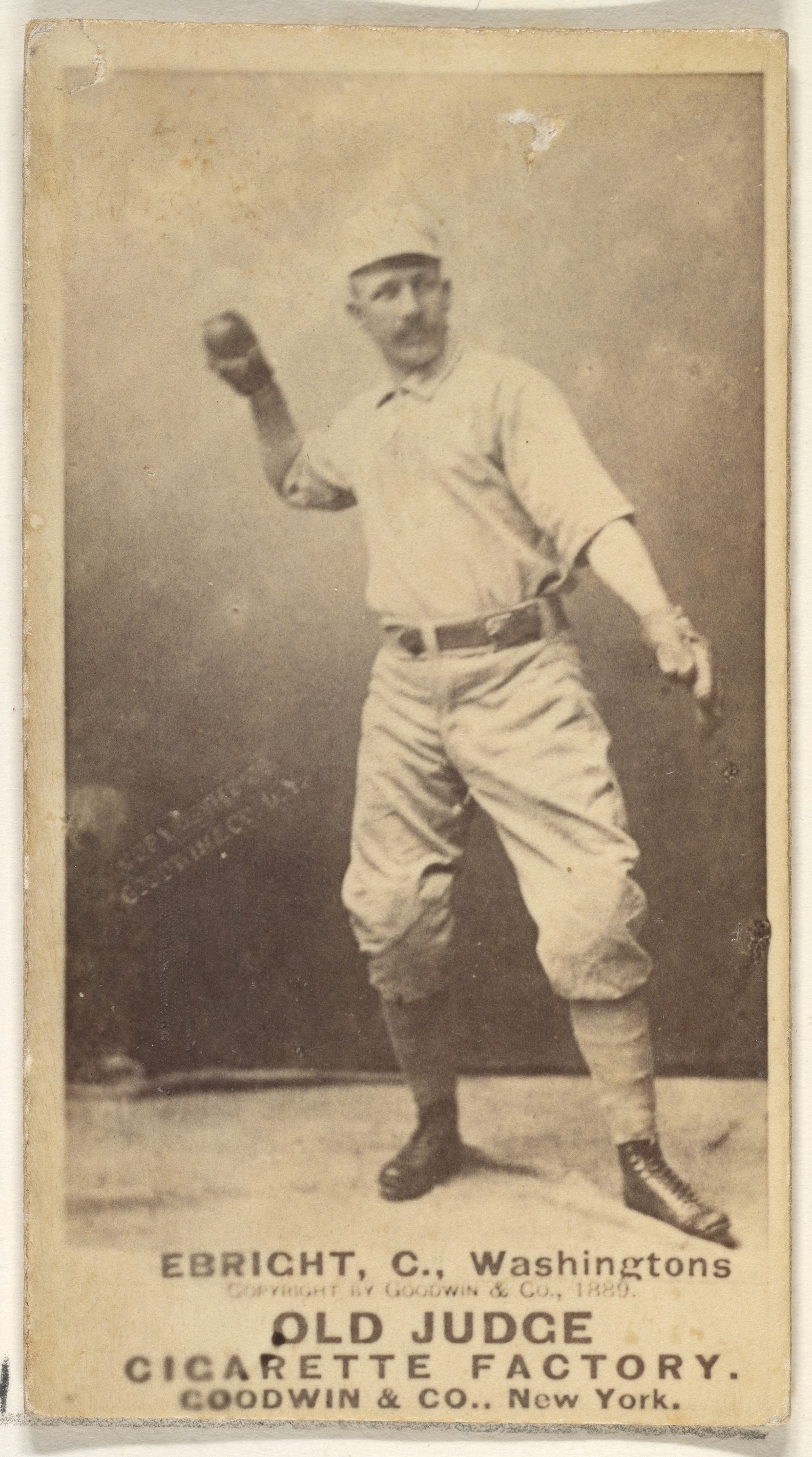 1889 Old Judge Baseball Cigarette Card