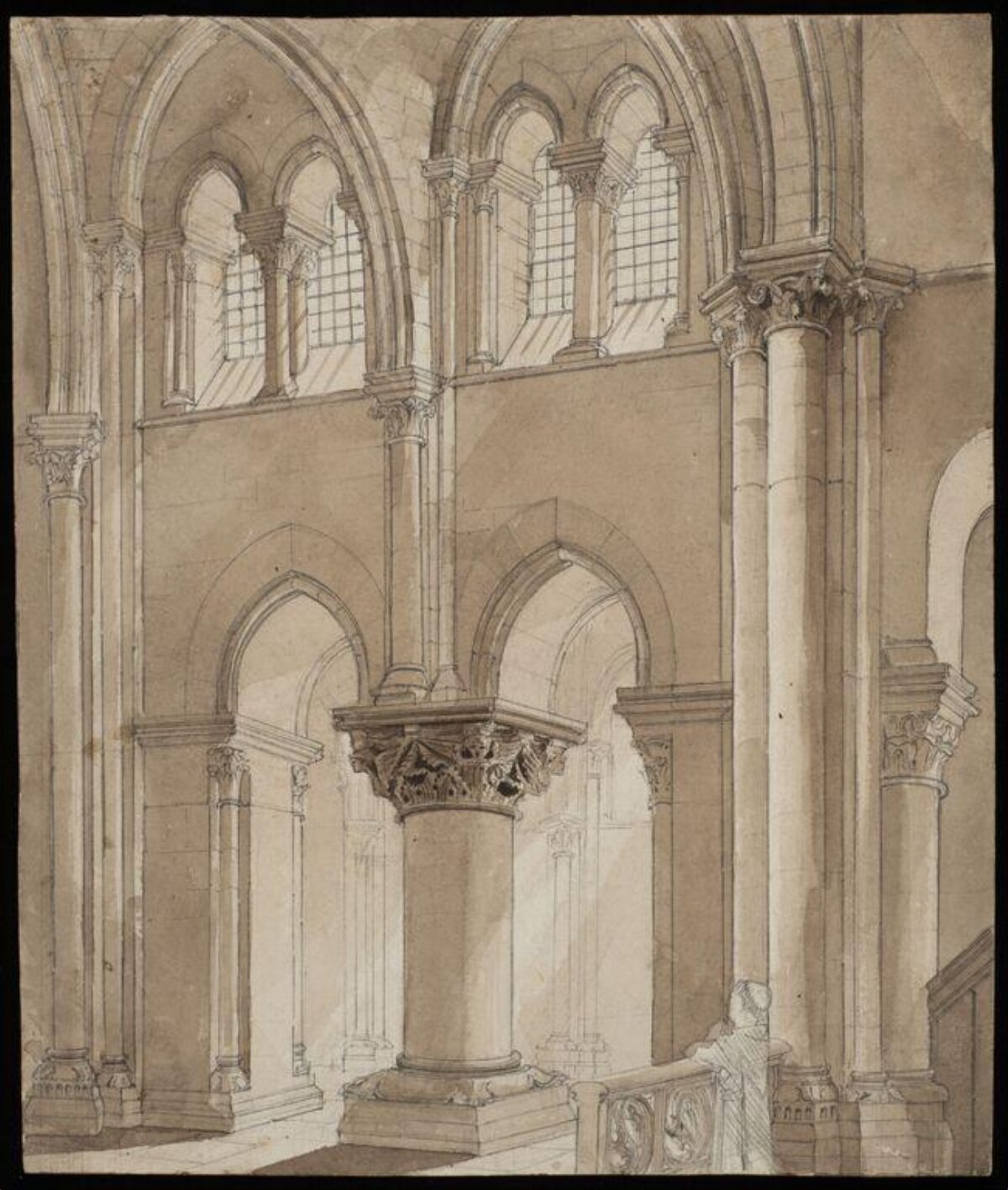 Church Interior Architectural Sketch