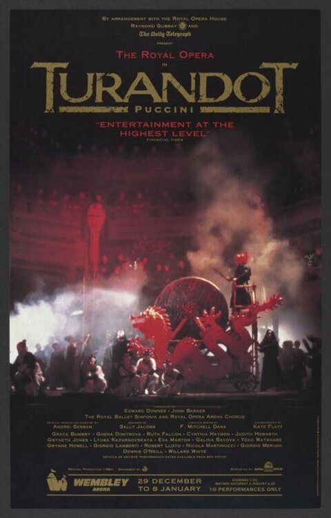 Turandot Opera Performance Poster