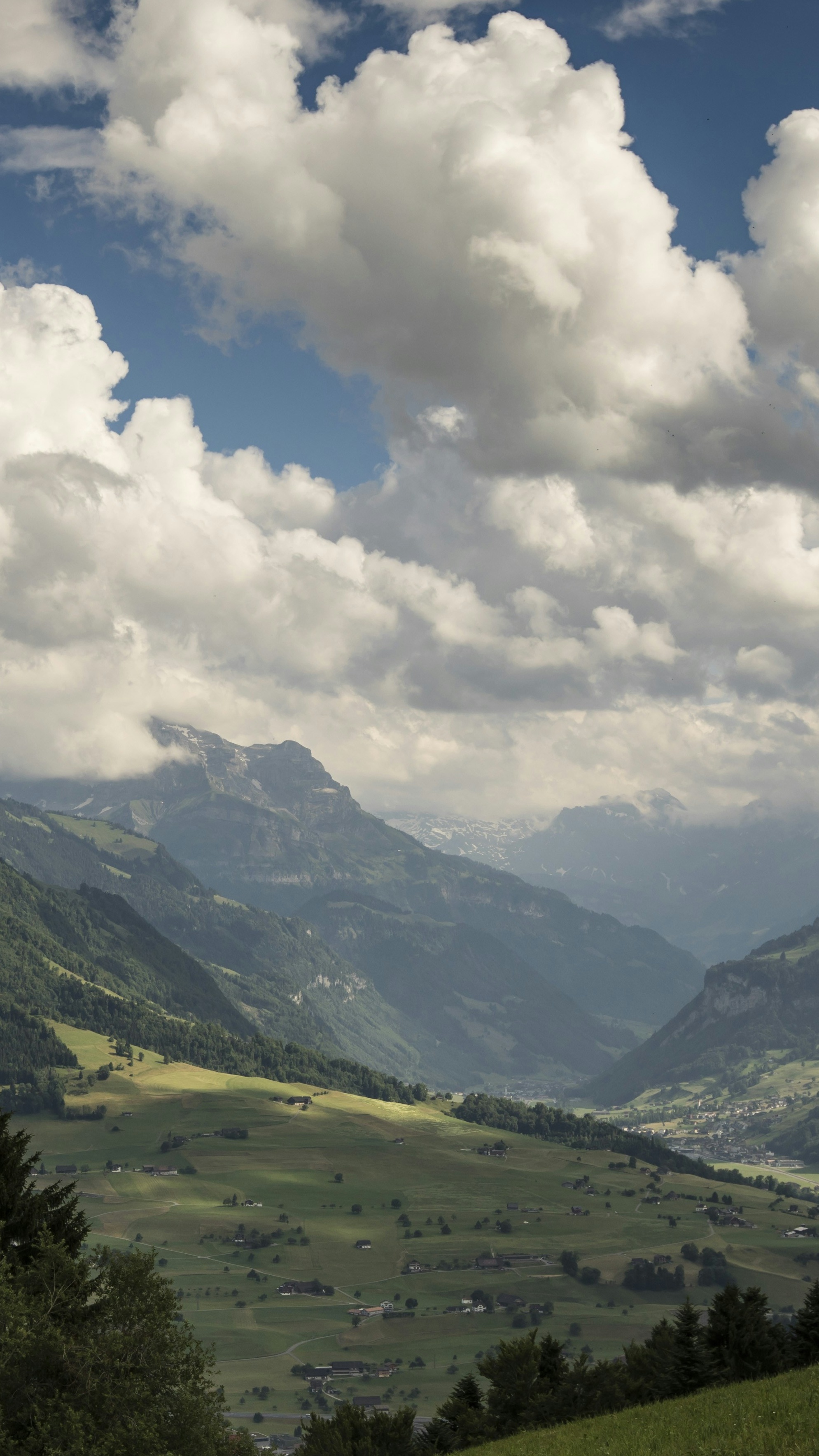 Alpine Mountain Valley Landscape