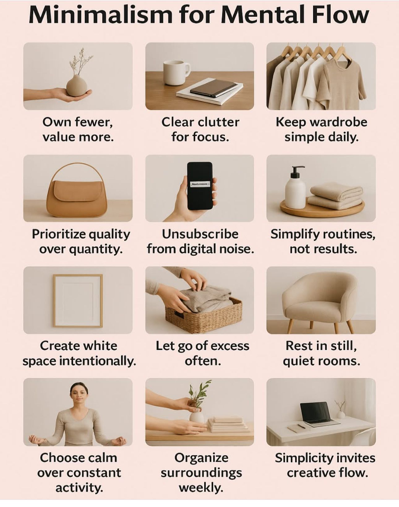 Minimalism for Mental Flow