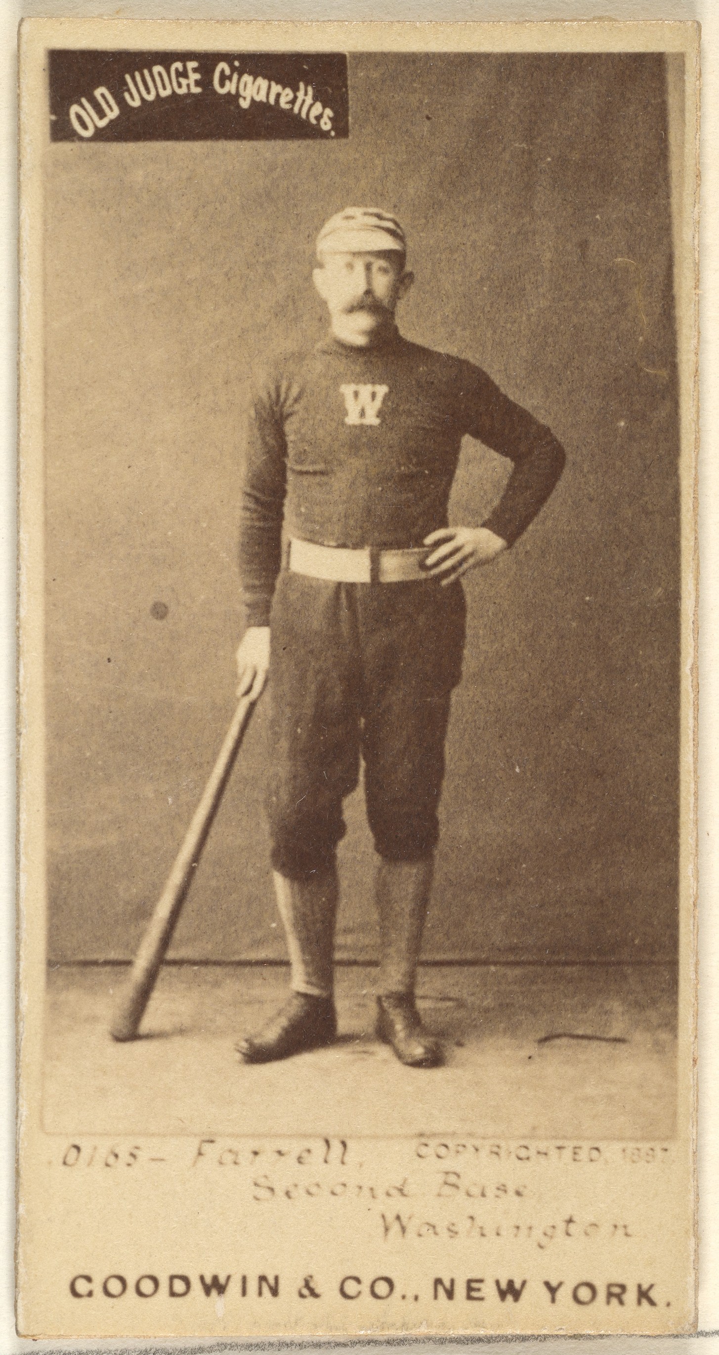 1887 Old Judge Baseball Cigarette Card