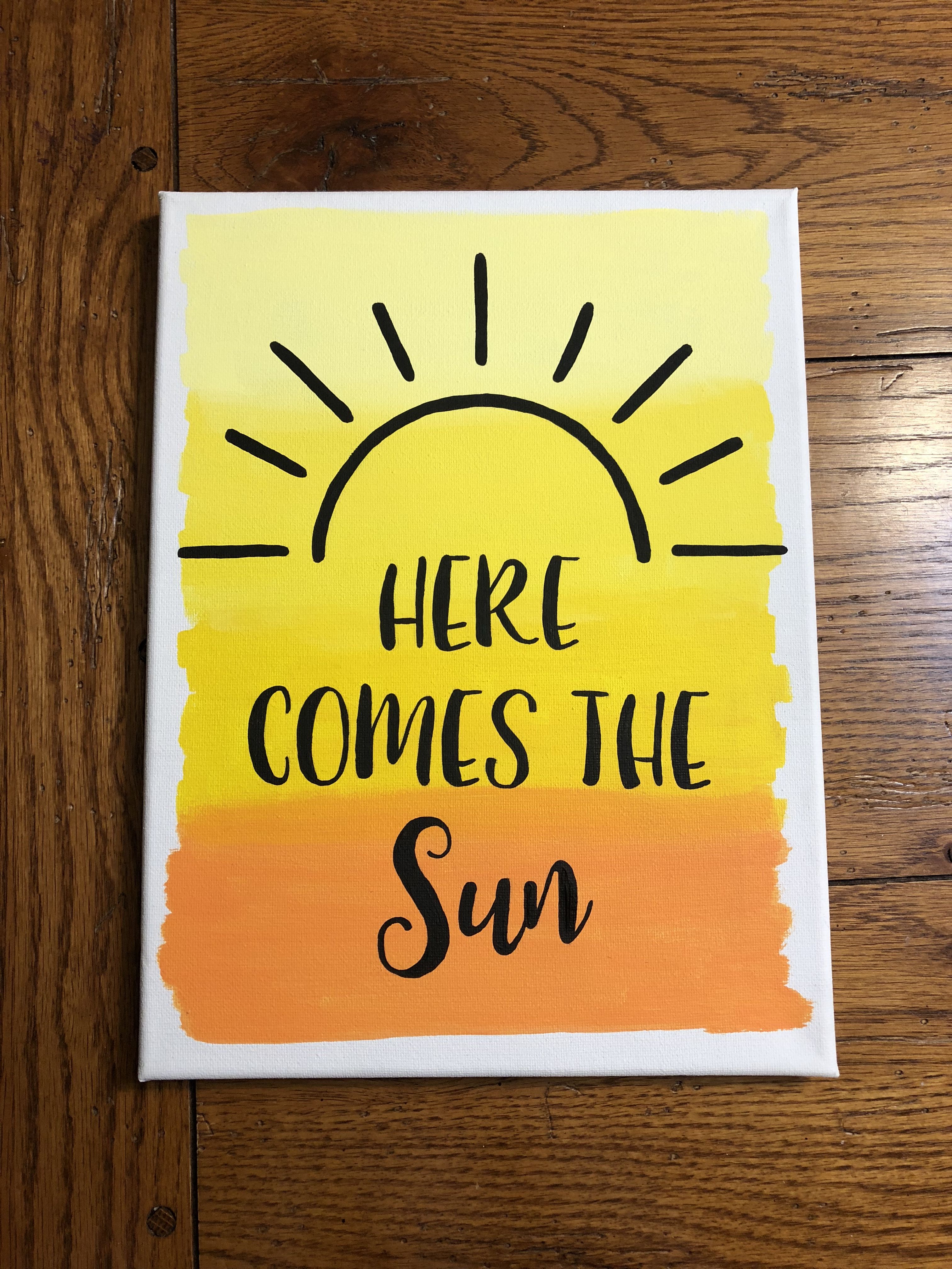 Here Comes the Sun Canvas Art