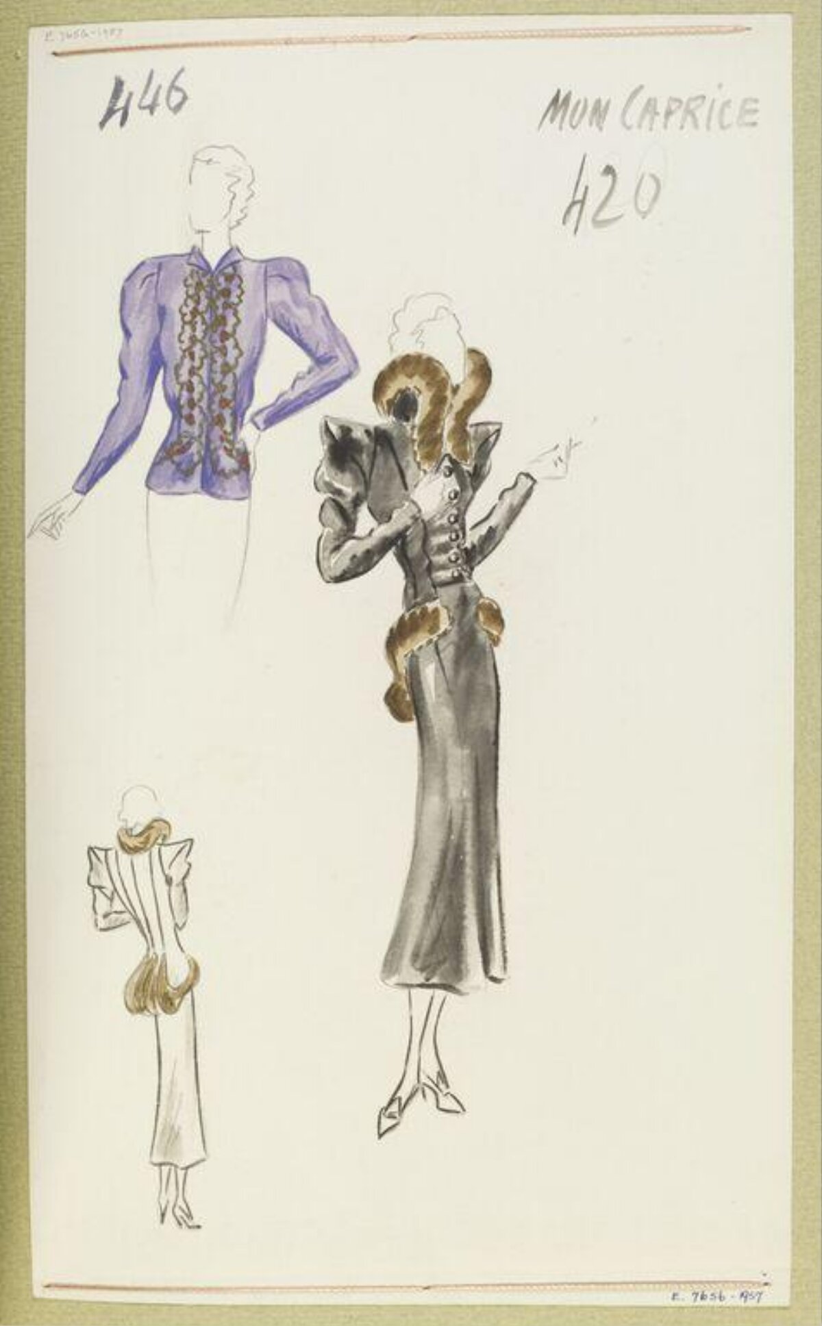 Vintage Fashion Design Sketches