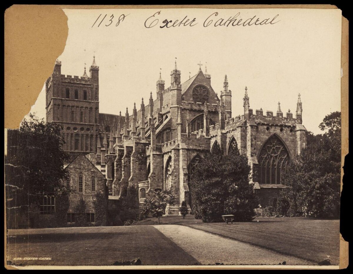 Vintage View of Exeter Cathedral