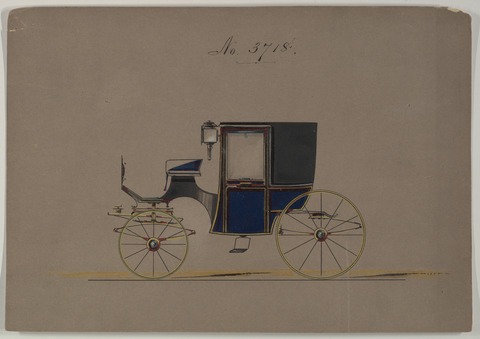 Vintage Carriage Design Drawing