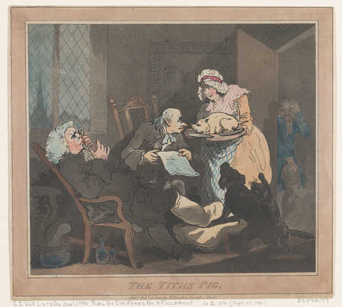 The Tithe Pig Satirical Caricature