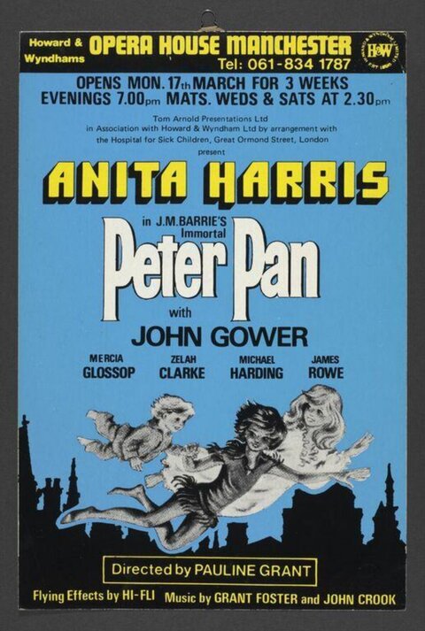 Vintage Peter Pan Stage Play Poster
