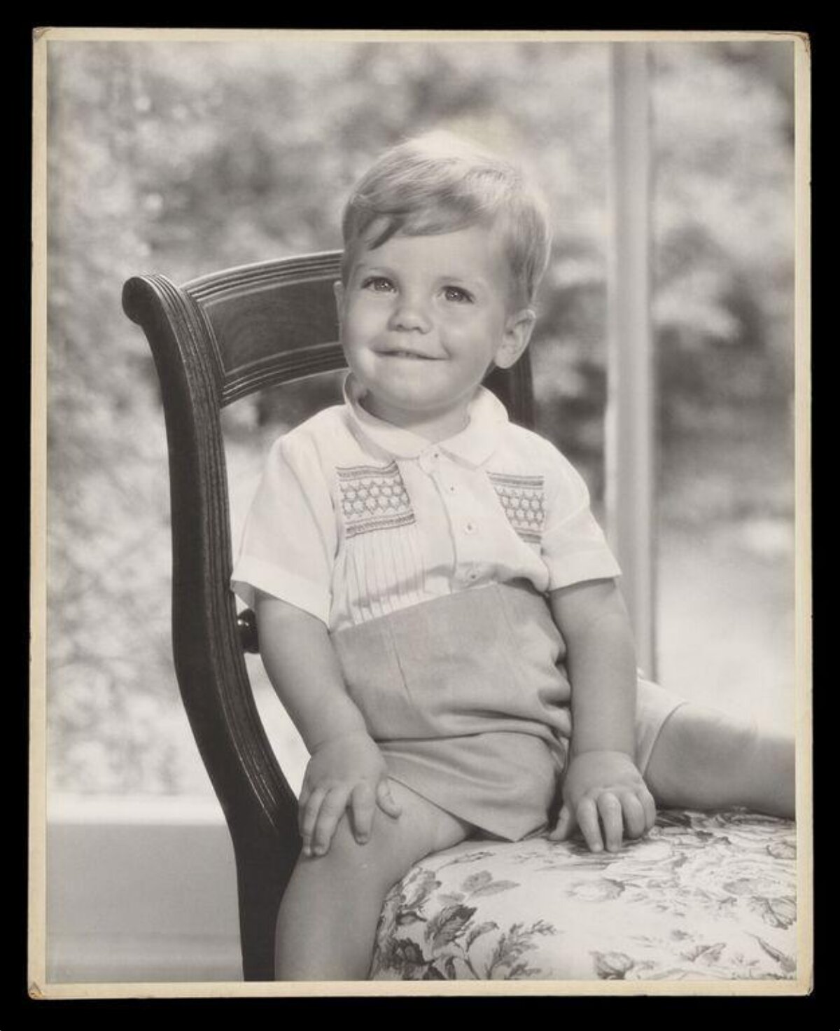 Vintage Portrait of Young Toddler Boy