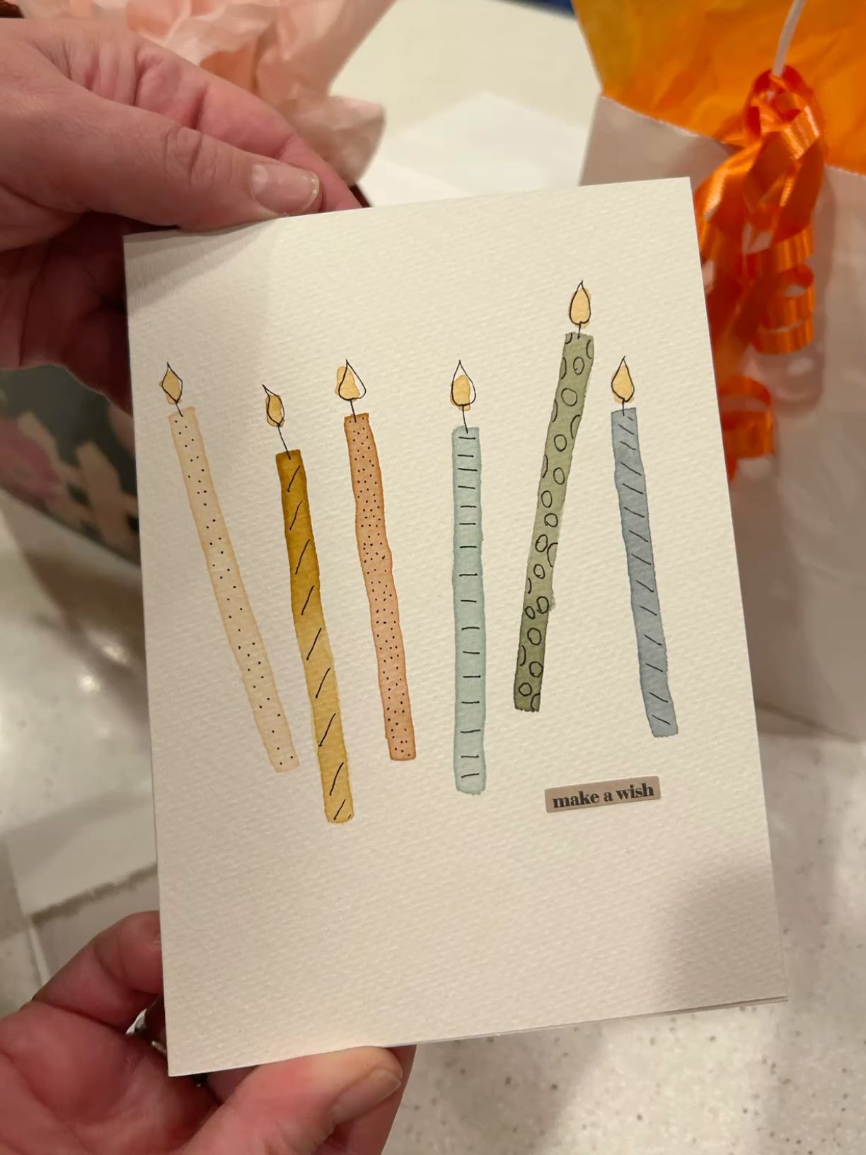 Handmade Make a Wish Birthday Card