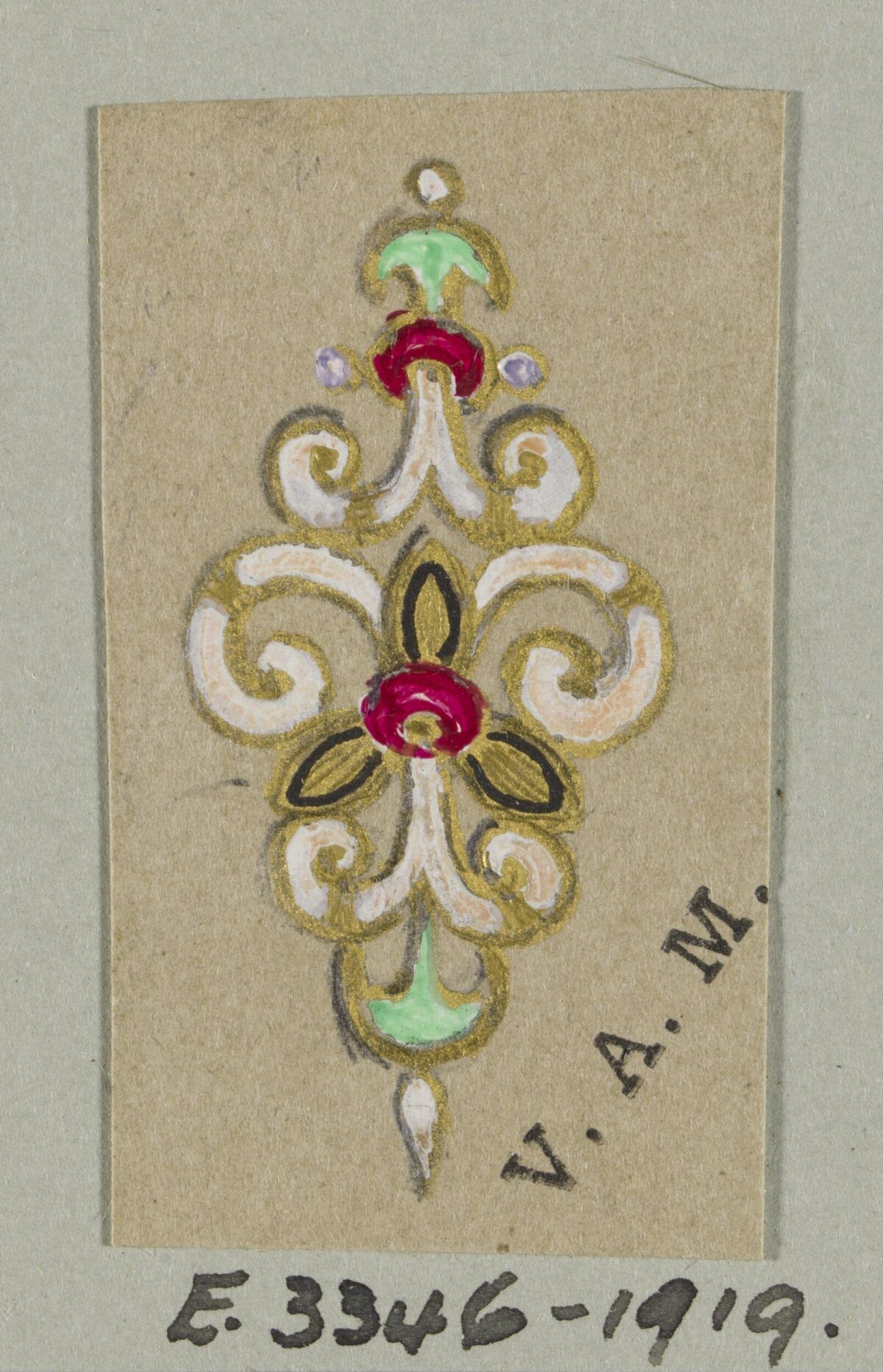 Ornate Jewelry Design Sketch