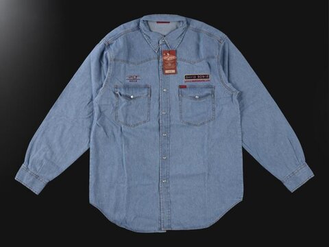Light Blue Denim Long Sleeve Shirt