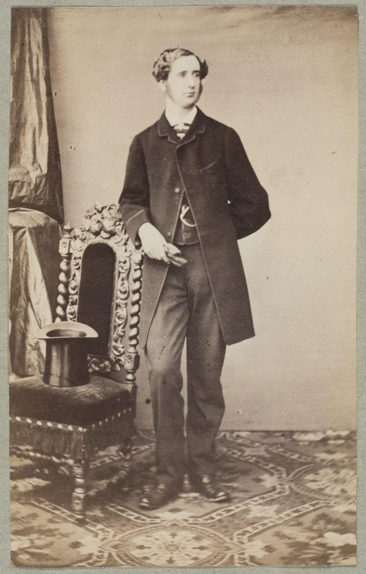 Vintage Studio Portrait of Victorian Man