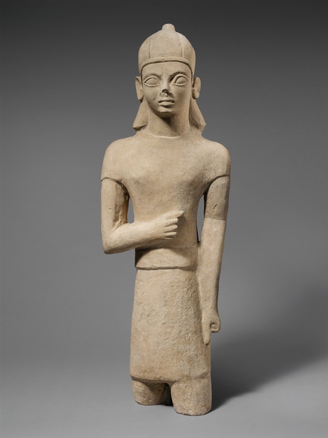 Ancient Standing Male Stone Statue