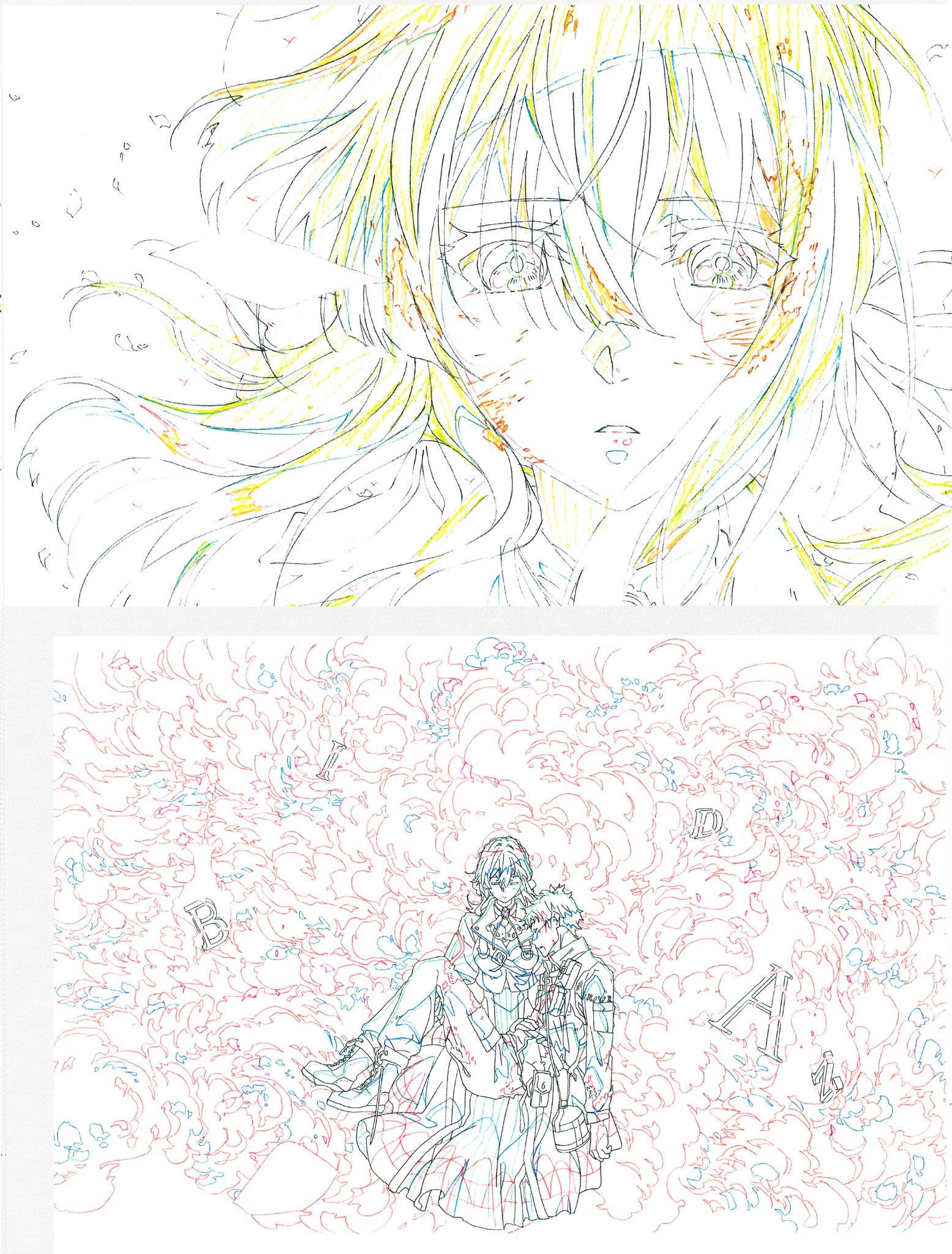 Violet Evergarden Key Sketches