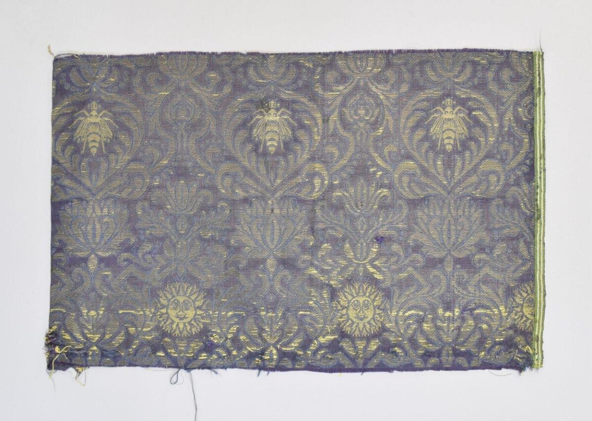 Antique Brocade Textile Fragment