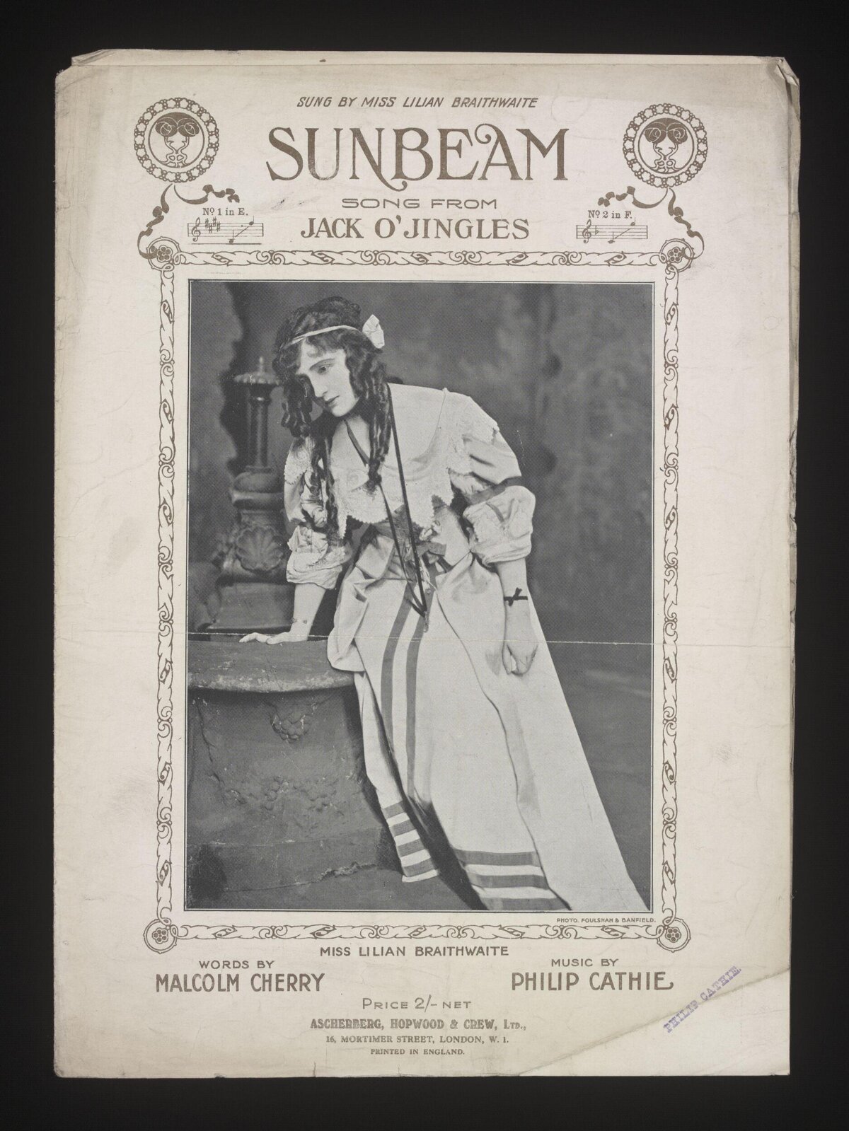 Sunbeam Song Sheet Music Cover