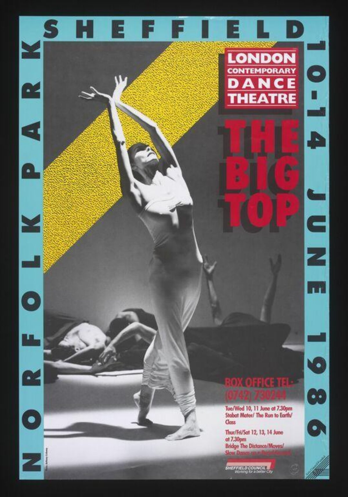 1986 The Big Top Dance Show Poster