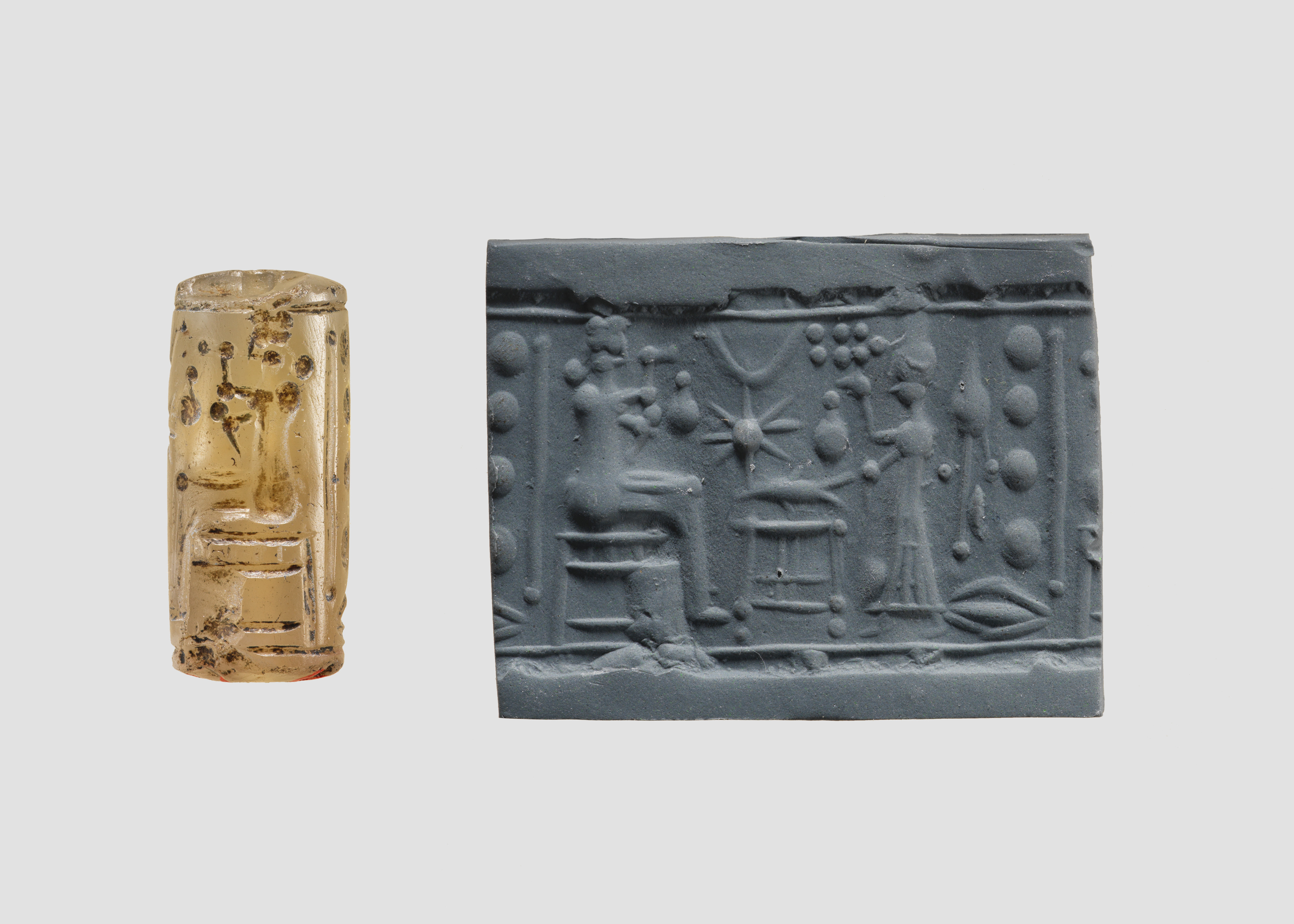 Ancient Cylinder Seal and Impression