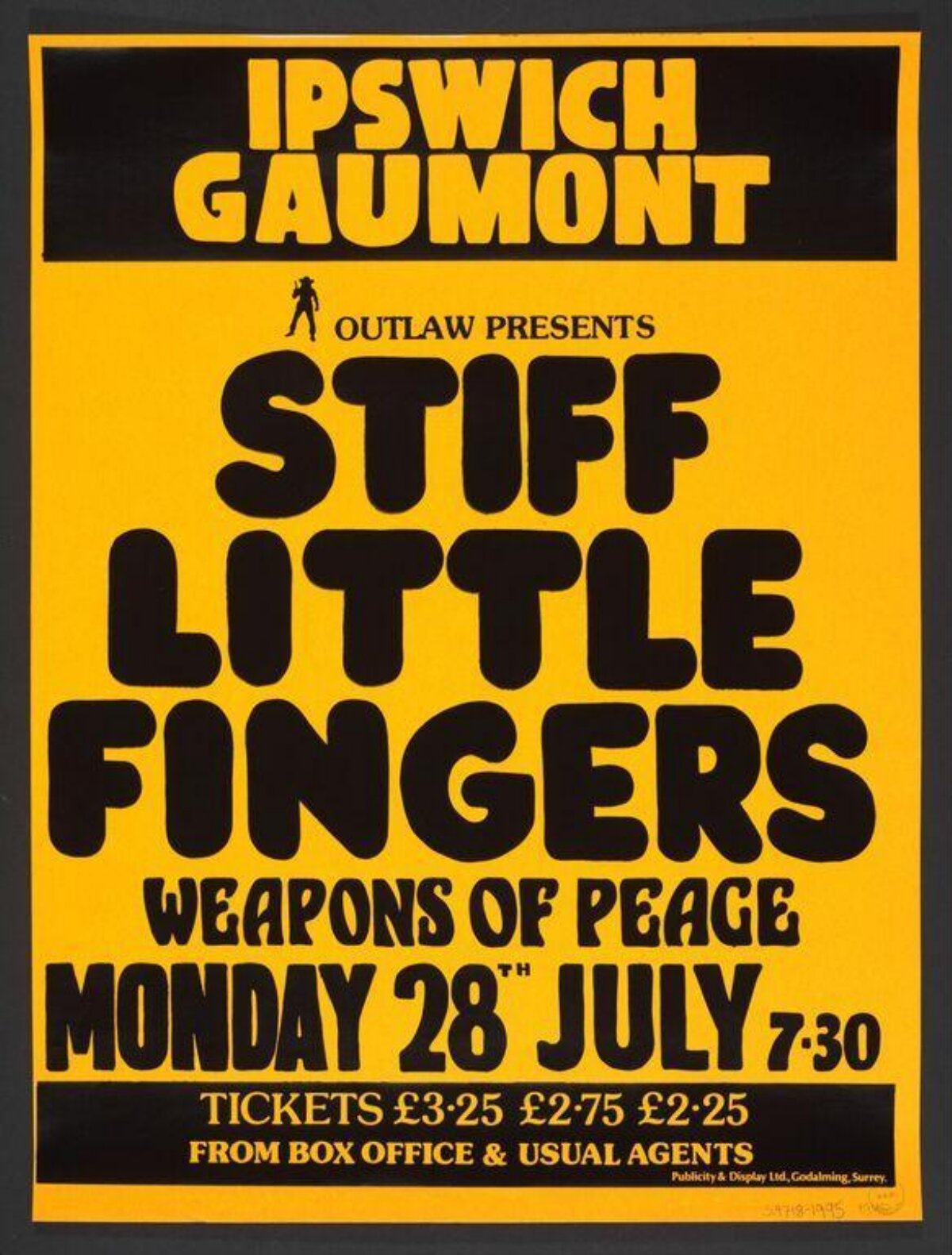Stiff Little Fingers Concert Poster