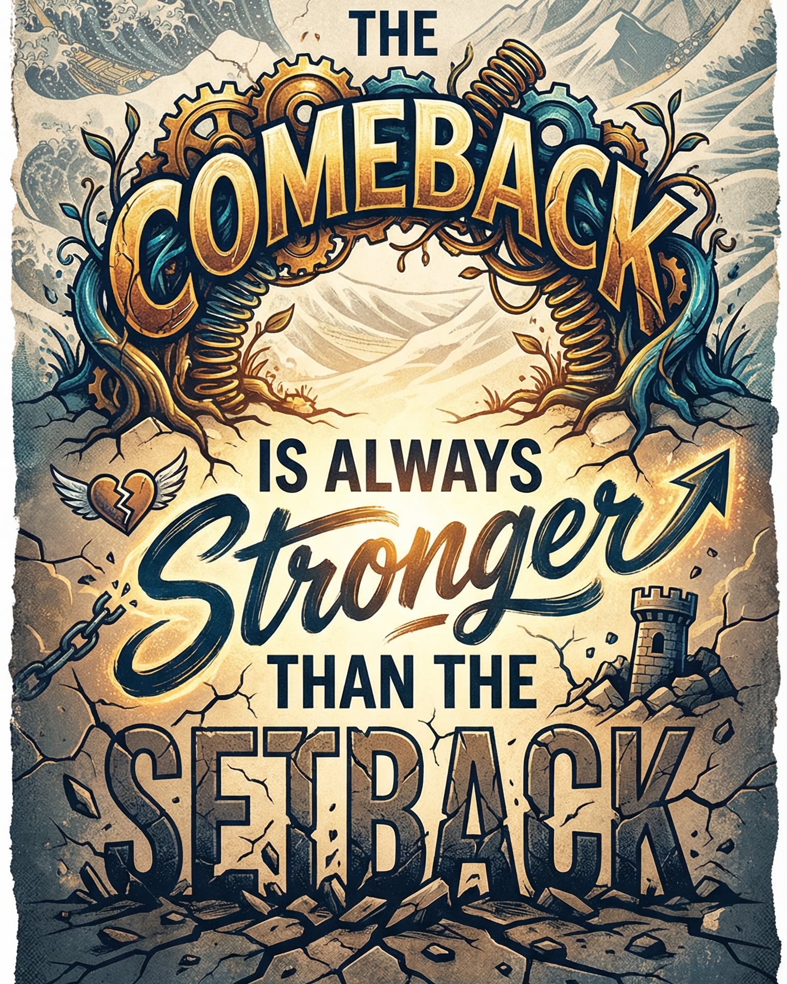 Comeback Stronger Than Setback Quote