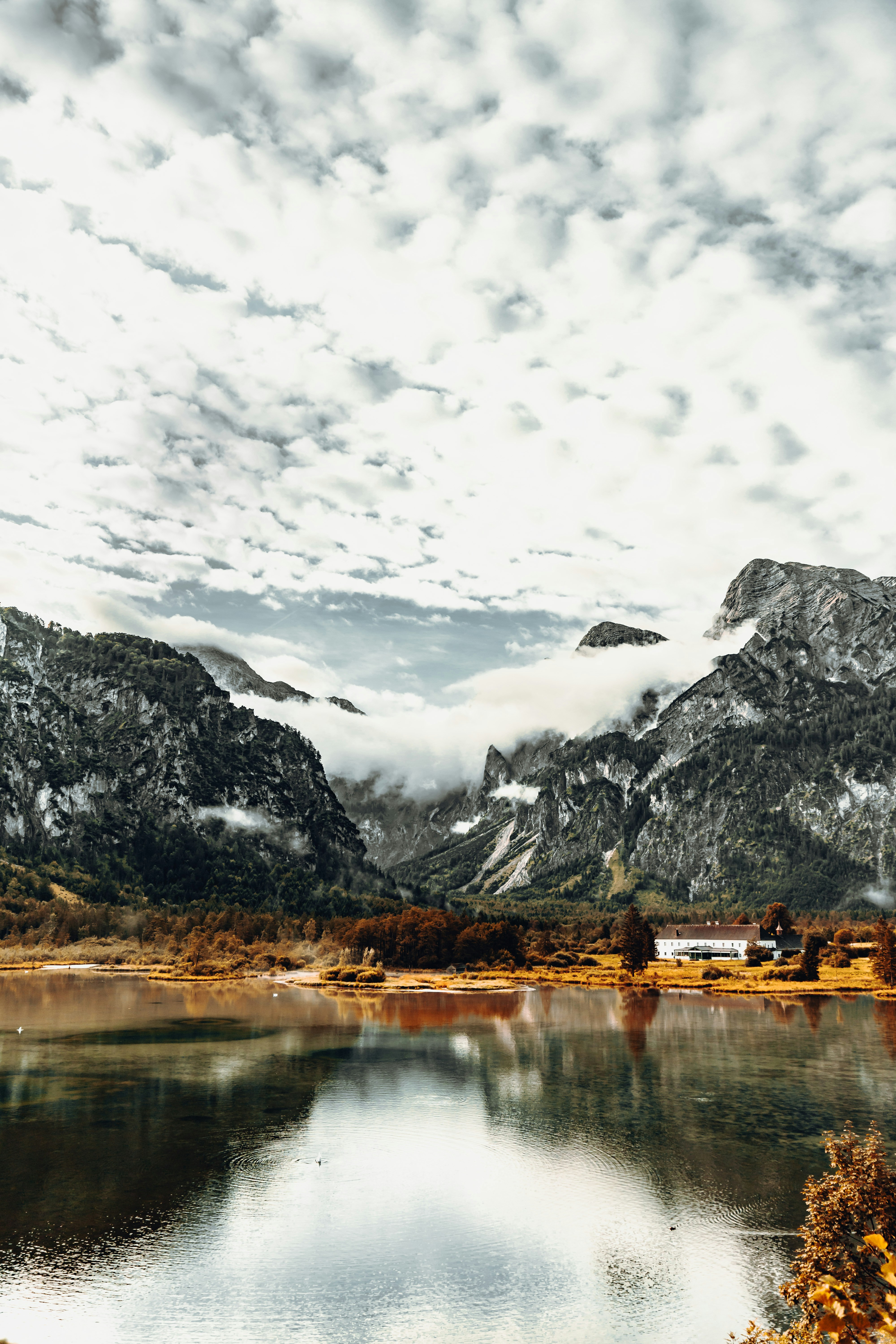 Autumn Mountain Lake Landscape