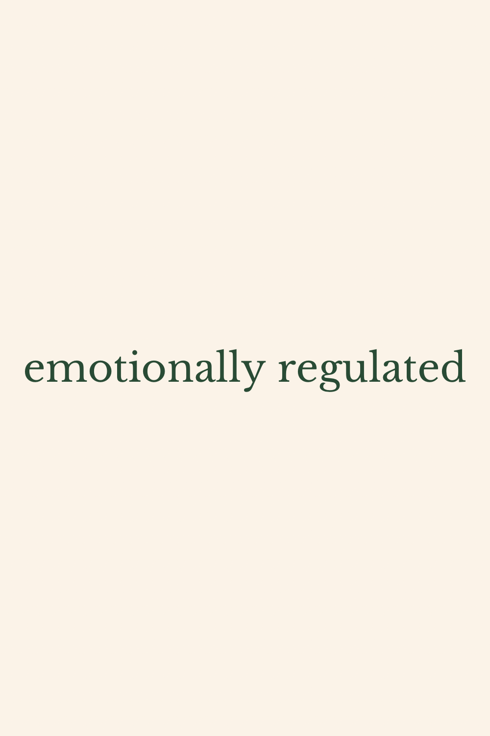 Emotionally Regulated Text Graphic