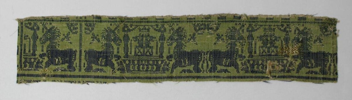 Ancient Patterned Woven Textile Fragment