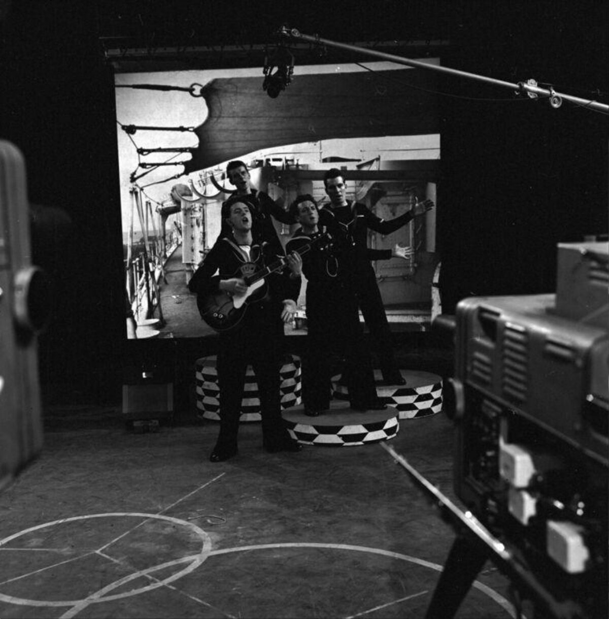 Sailor Performance Filmed in Early TV Studio