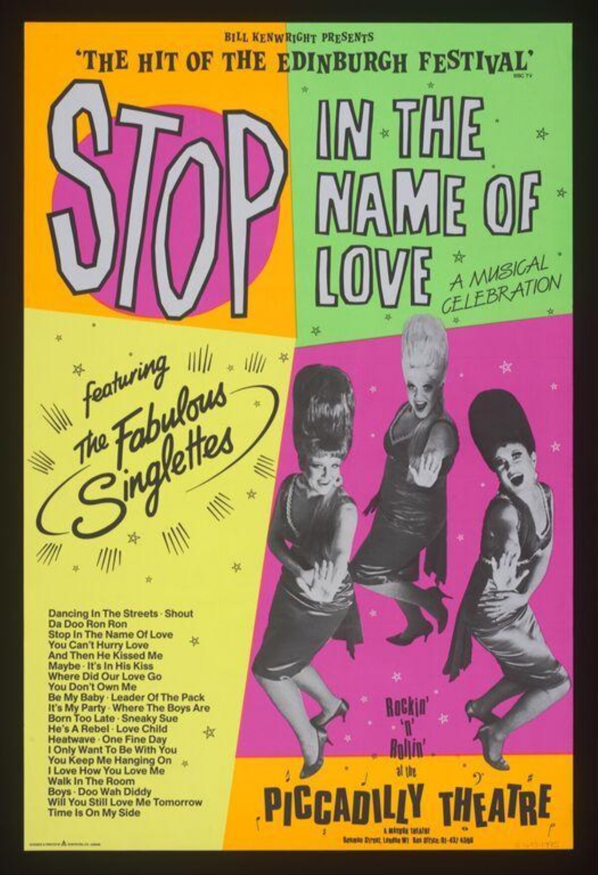Stop In The Name Of Love Musical Poster