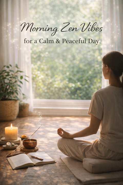 Morning Zen Meditation by Window