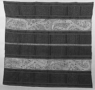 Black and White Striped Decorative Textile