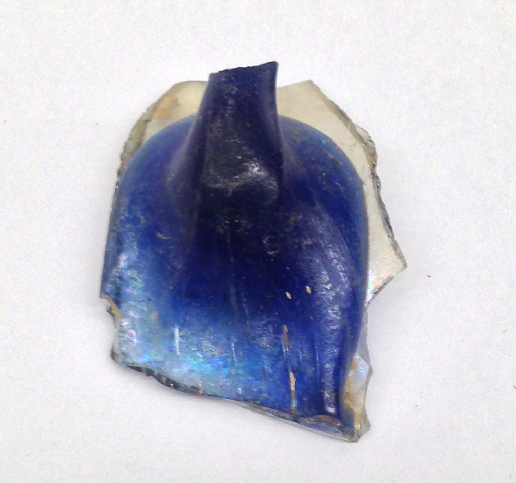 Ancient Blue Glass Fragment — Science