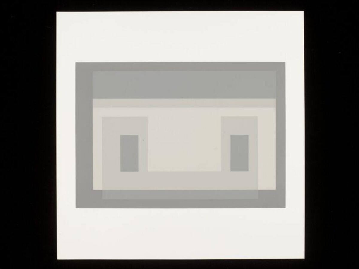 Minimalist Gray Geometric Abstract Art
